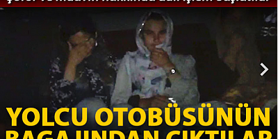 Yolcu otobüsünün bagajından 11 kaçak göçmen çıktı