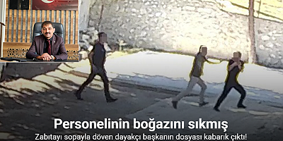 Zabıtayı sopayla döven dayakçı başkanın dosyası kabarık çıktı