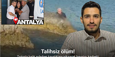 Zıpkınla balık avlarken kayalıklara sıkışarak hayatını kaybetti