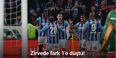 Zirvede fark 1'e düştü! Dev maçta kazanan Trabzonspor