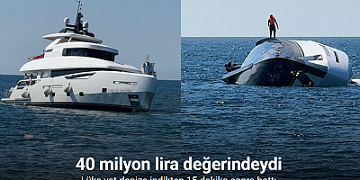 Zonguldak’ta lüks yat denize indikten 15 dakika sonra battı