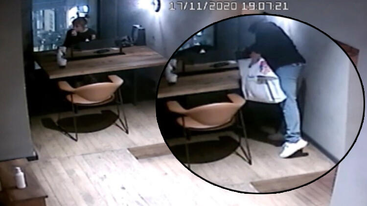 Taksim'de genç kıza hırsızlık şoku! Poşetine koyup kaçtı