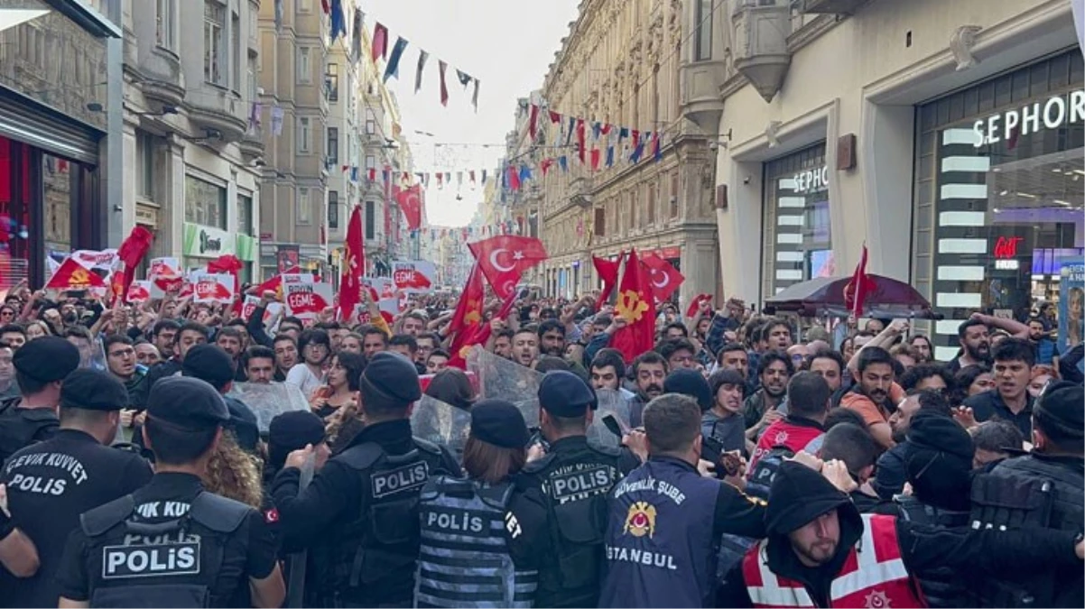 Taksim'de Gezi eylemlerinin yıl dönümü için toplanan gruba polis müdahale etti