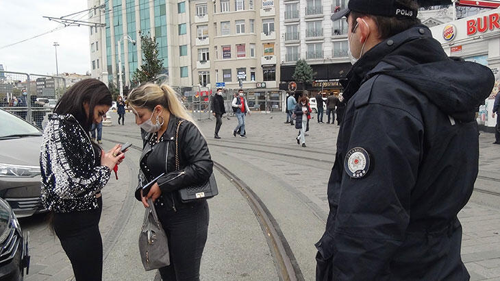 Taksim'e geldiler! Ortalık karıştı