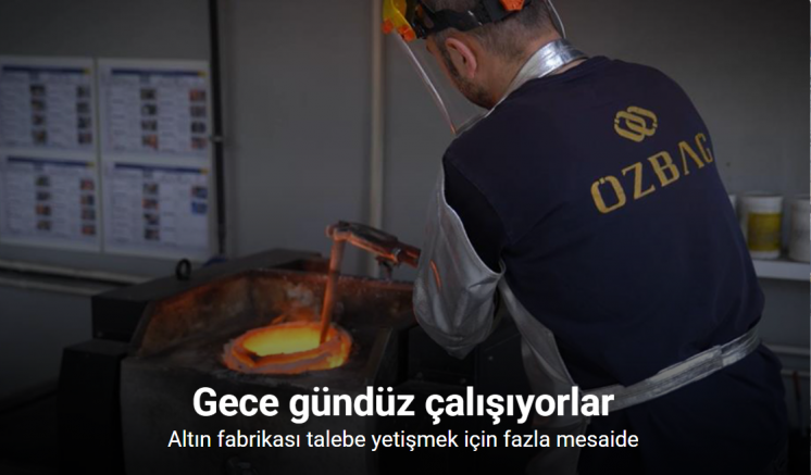 Talebe yetişmek için gece gündüz böyle altın üretiyorlar