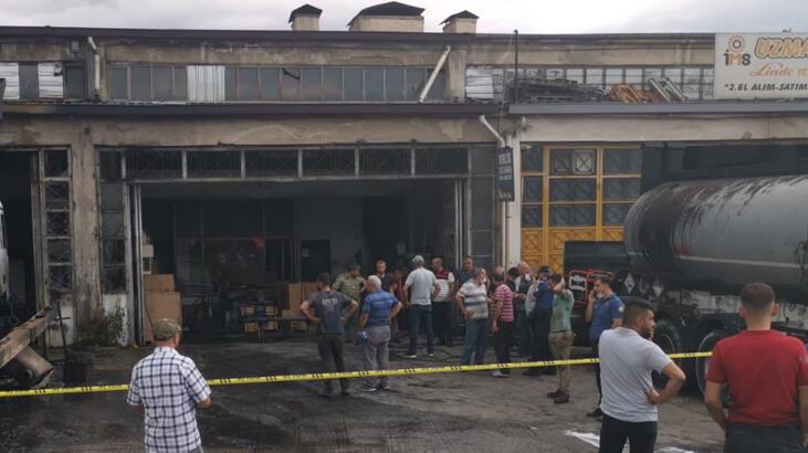 Tamir sırasında kamyonun yakıt deposu patladı! Yaralılar var