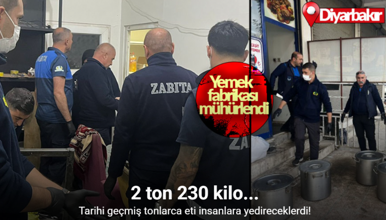 Tarihi geçmiş tonlarca eti insanlara yedireceklerdi: Yemek fabrikası mühürlendi