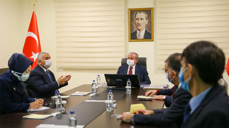 TBMM Başkanı Mustafa Şentop, Tekirdağ Valisi Yıldırım'ı ziyaret etti