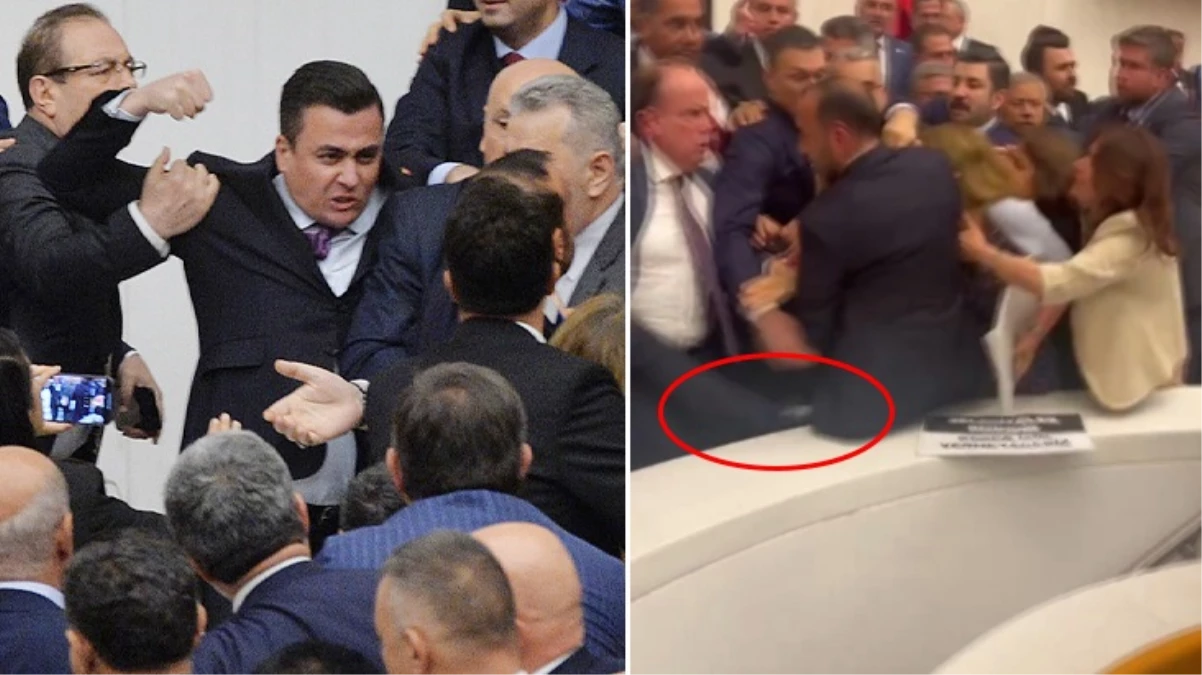 TBMM'de kayyum gerginliği! AK Partili Osman Gökçek, DEM Partili Şenyaşar'a tekme attı