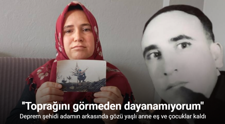Tedavi gördüğü hastanenin depremde yıkılmasıyla vefat eden kocasının ardından 3 evladıyla hayata tutundu