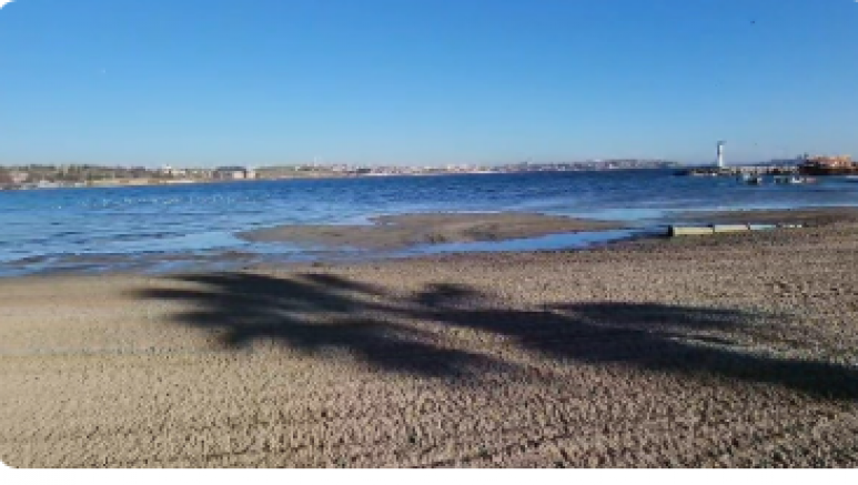 Tekirdağ’da deniz 20 metre çekildi