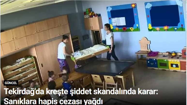 Tekirdağ'da kreşte şiddet skandalında karar: Sanıklara hapis cezası yağdı