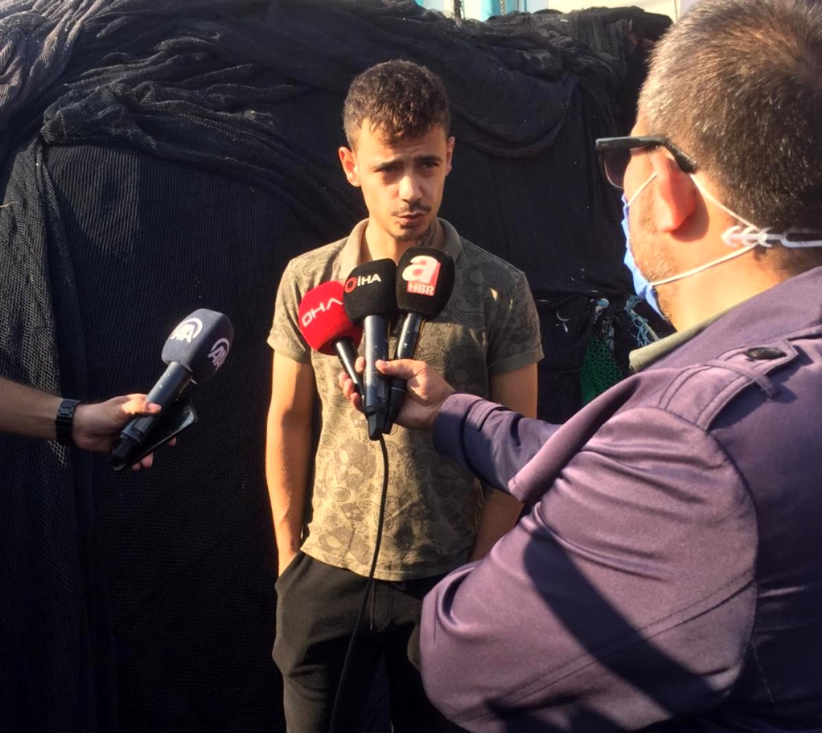 Teknenin battığını gören balıkçı konuştu