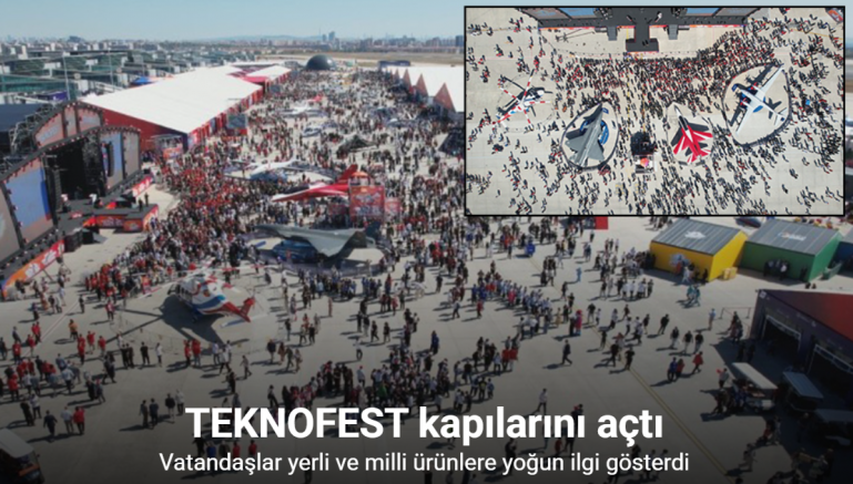 TEKNOFEST etkinlik alanı havadan görüntülendi