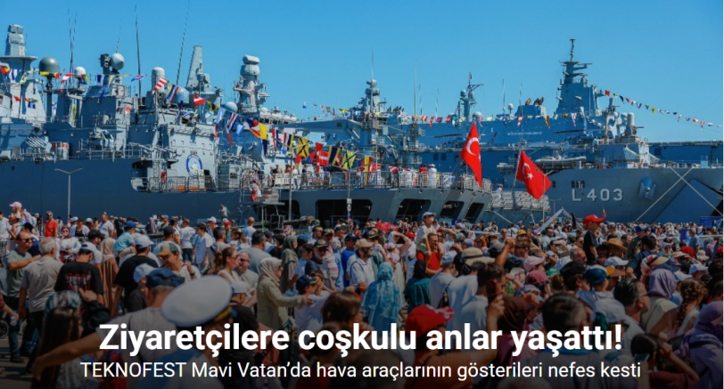 TEKNOFEST Mavi Vatan’da hava araçlarının gösterileri nefes kesti