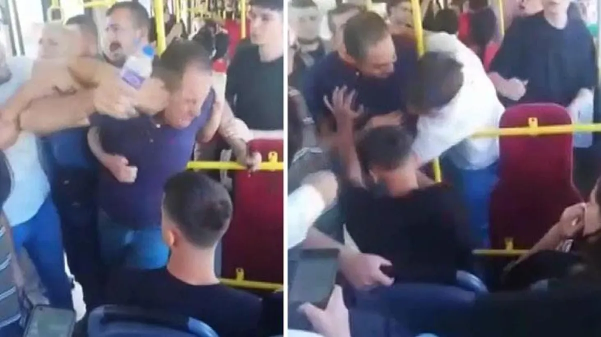 Telefondaki fotoğrafı gören yolcular çılgına döndü, tuttukları şahsa tokat üstüne tokat attılar