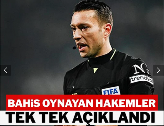 TFF bahis oynayan hakemleri açıkladı