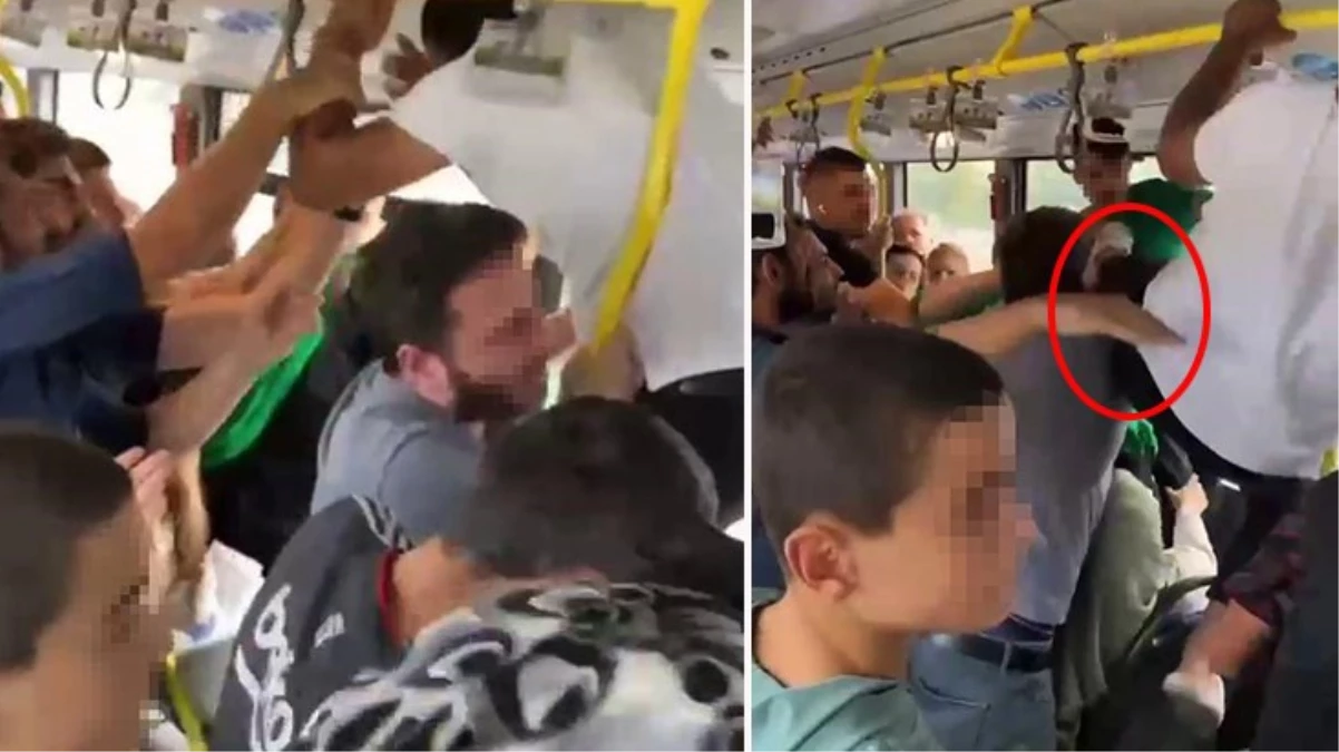 Tıklım tıklım dolu metrobüste uçan tekme attı! Hayrete düşüren anlar kamerada