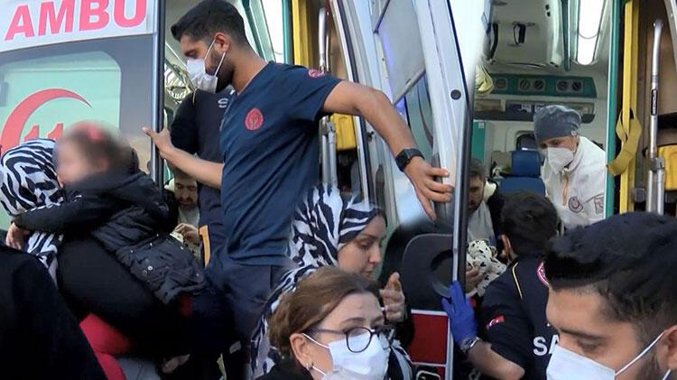TIR'dan üzerlerine gıda malzemeleri düştü! 1'i kadın 2'si çocuk yaralandı