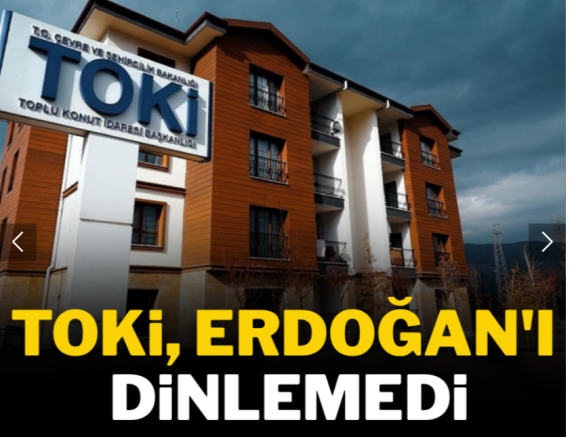 TOKİ gençlere evlenmeyin dedi