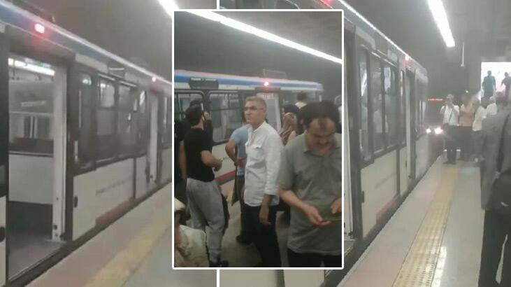 Topçular'da tramvayda duman paniği