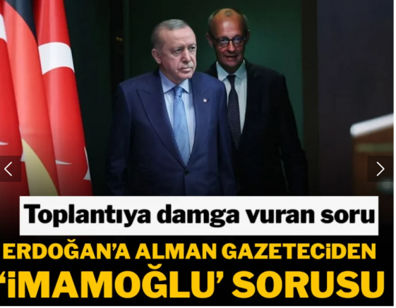 Toplantıya damga vuran soru: Erdoğan’a Alman gazeteciden “İmamoğlu” sorusu