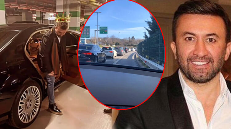 Trafikten kaçmak için çakarlı aracıyla emniyet şeridini kullanan iş insanına ceza!