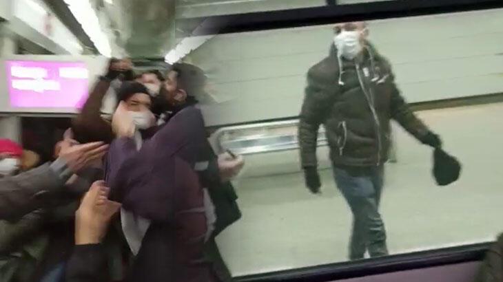 Tramvayda 'yol verme' kavgasında yumruklar konuştu