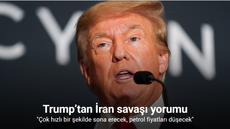 Trump’tan İran savaşı yorumu: 