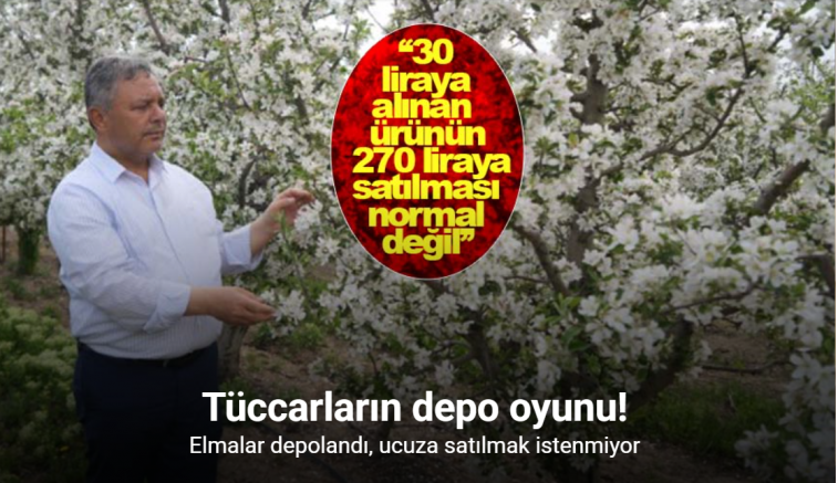 Tüccarların depo oyunu: Elmalar depolandı, ucuza satılmak istenmiyor