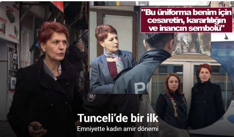Tunceli’de bir ilk: Emniyette kadın amir dönemi