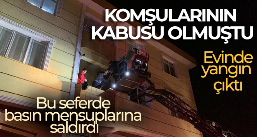 Tuzla'da komşularının kabusu olan kişinin evinde yangın çıktı: Apartman sakinleri dumandan etkilendi