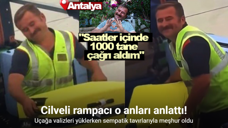 Uçağa valizleri yüklerken sempatik tavırlarıyla meşhur oldu, o anlar milyonlarca kez izlendi