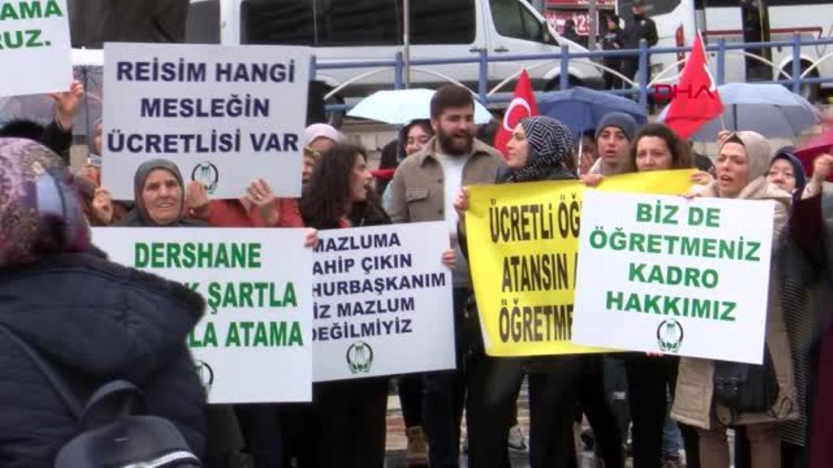Ücretli öğretmenlerden 'kadro' talebi Deprem bölgesinde çalışmaya hazırız