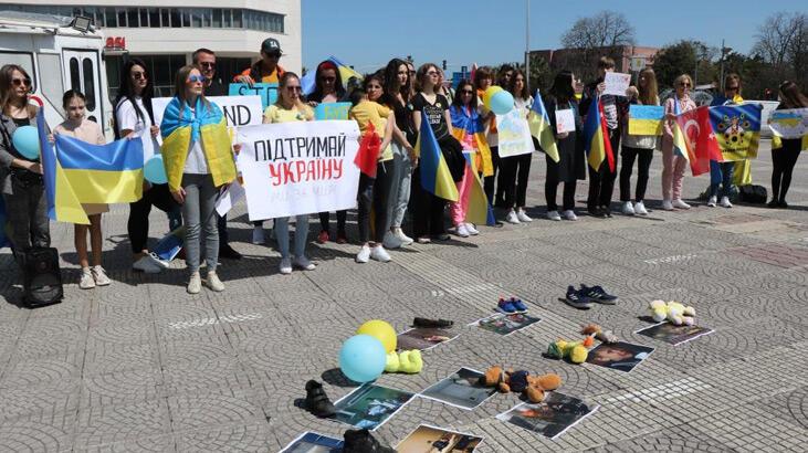 Ukraynalılar gözyaşlarıyla Samsun’dan dünyaya seslendi: 'Bu savaşı bitirin'