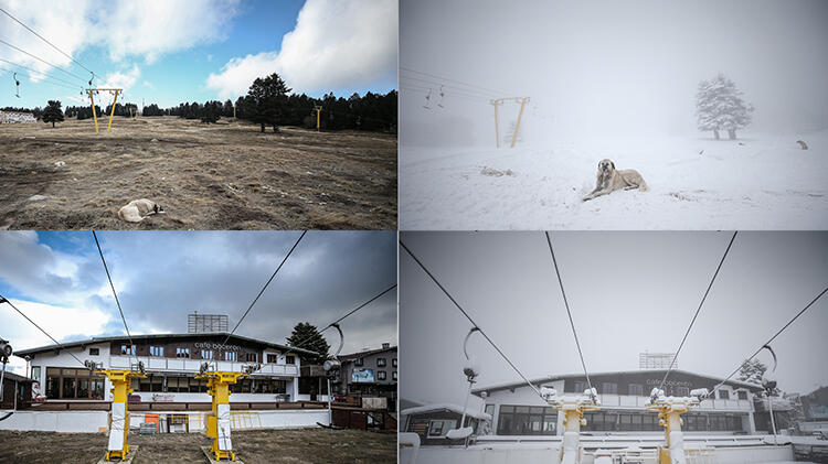 Uludağ beyaza büründü! Kar kalınlığı 40 santimetreye ulaştı