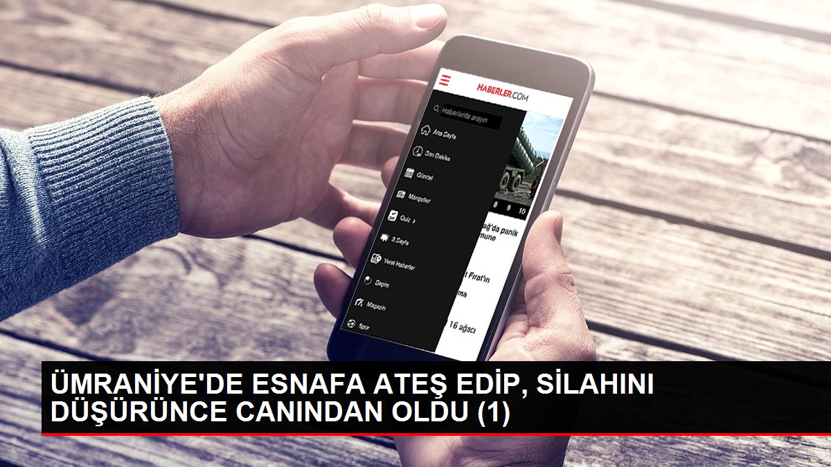 ÜMRANİYE'DE ESNAFA ATEŞ EDİP, SİLAHINI DÜŞÜRÜNCE CANINDAN OLDU (1)