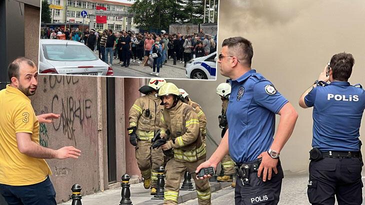 Ümraniye'de mobilya atölyesinde yangın! Vatandaşlar sokağa döktü