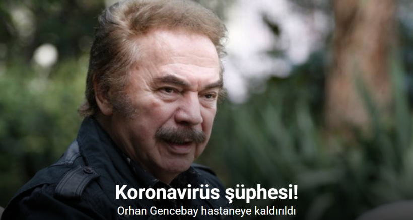 Usta sanatçı Orhan Gencebay, hastanede tedavi altında
