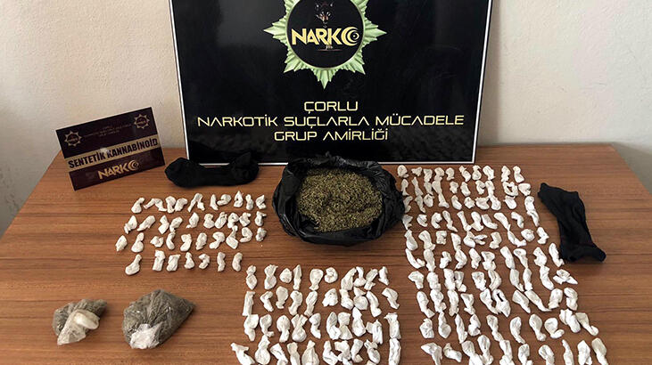 Uyuşturucular baca deliği ve çamaşır makinesinde bulundu