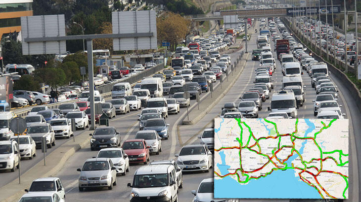 Uzun araç kuyrukları oluştu...