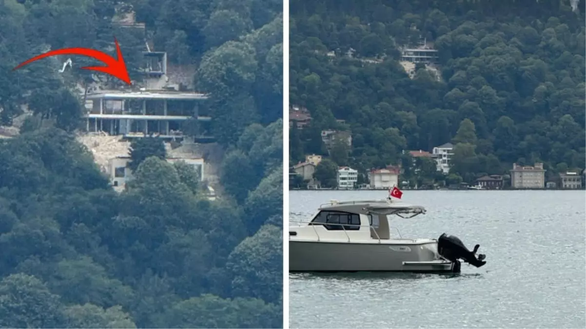 Vaniköy'de ormanlık alan içinde boğaz manzaralı villa inşaatı! Yapıyla ilgili soruşturma başlatıldı