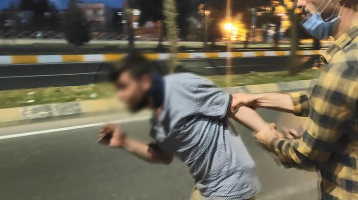 Yakalayıp dövdüler, daha sonra polise teslim ettiler