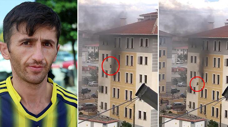 Yangında 5. kattan atlayan kadının eşi: Herkesten dua bekliyoruz
