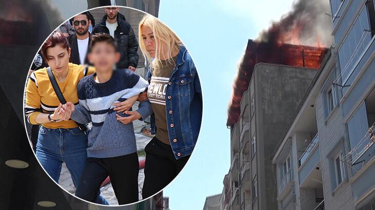 Yangında can pazarı! Uyuyakalan çocuk son anda kurtarıldı