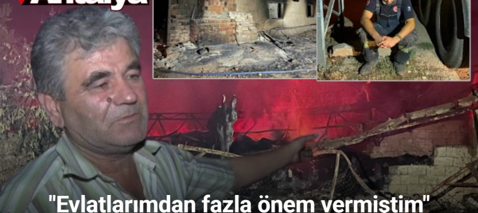 Yangında yemleri, iki ahırı yandı ve ineği telef oldu: 