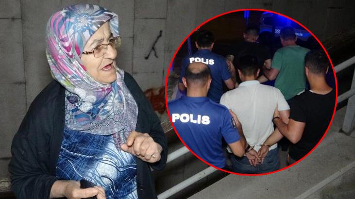 Yaşlı kadının fark ettiği hırsızlar kıskıvrak yakalandı