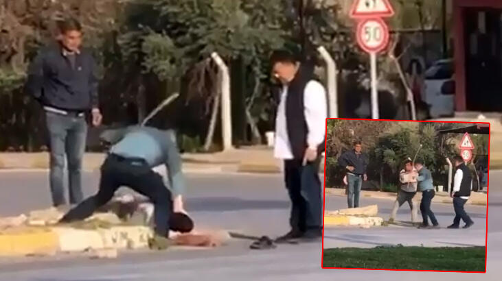 Yere yatırıp sopayla dövdüler