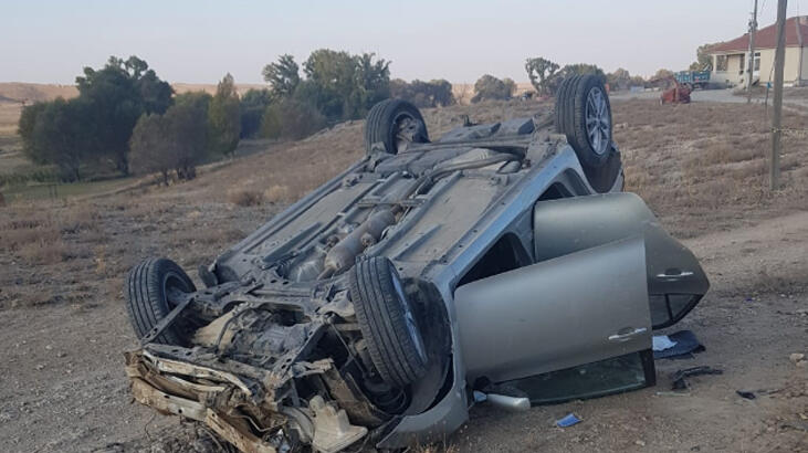 Yozgat'ta otomobil devrildi! 2 polis hayatını kaybetti