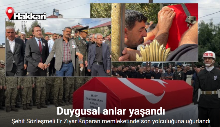 Yüksekova’nın şehidi gözyaşları arasında toprağa verildi